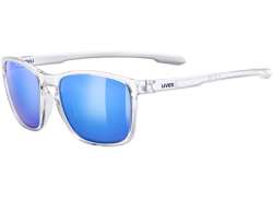 Uvex Lgl 52 Cycling Glasses Mirror Blue - Transparent