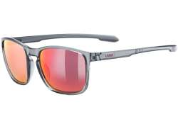 Uvex Lgl 52 Lunettes Mirror Rouge - Fum&eacute;e