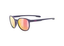 Uvex Lgl 54 Okulary Rowerowe Mirror Purpura - Mat Niebieski