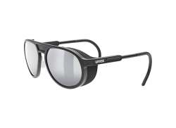 Uvex MTN Classic P 骑行眼镜 Mirror 银色 - 哑光 黑色