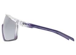 Uvex Mtn Perform Cycling Glasses Mirror Silver - Purple/Tran