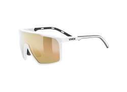 Uvex Mtn Perform S 骑行眼镜 Mirror 金 - 哑光 白色
