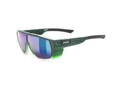 Uvex Mtn Style CV Cycling Glasses Mirror Green - Matt Green