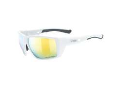 Uvex Mtn Venture CV Okulary Rowerowe Mirror Zloty - Mat Bialy