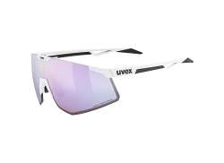 Uvex Pace Perform Lunettes Colorvision Mirror Rose - Blanc