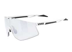 Uvex Pace Perform S V Sykkelbriller Litemirror S&oslash;lv- Matt Hvit