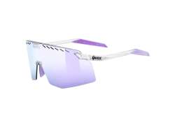 Uvex Pace Stage Cycling Glasses Mirror Pink - Clear