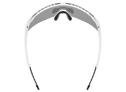 Uvex Pace Stage Fietsbril Mirror Zilver - Mat Wit