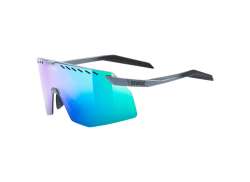 Uvex Pace Stage Radsportbrille Mirror Grün - Matt Grau