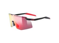 Uvex Pace Stage Radsportbrille Mirror Rot - Matt Schwarz