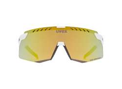 Uvex Pace Stage S CV Cycling Glasses Mirror Yellow - Mat Whi