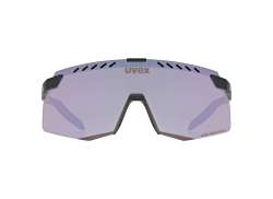 Uvex Pace Stage S CV Fietsbril Mirror Roze - Mat Zwart