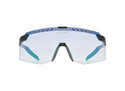 Uvex Pace Stage S V Fietsbril Mirror Blauw - Mat Zwart