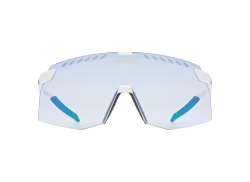 Uvex Pace Stage V Fietsbril Mirror Blauw - Mat Wit