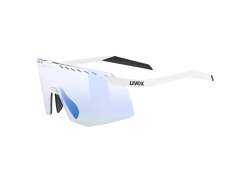 Uvex Pace Stage V Okulary Rowerowe Mirror Niebieski - Mat Bialy