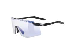 Uvex Pace Stage V Radsportbrille Mirror Blau - Matt Schwarz