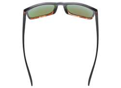 Uvex Poise Cycling Glasses Mirror Green - Mat Demi Black