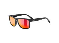 Uvex Poise Lunettes Mirror Rouge - Mat Noir