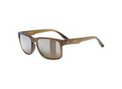 Uvex Poise P Radsportbrille Braun - Matt Smoke