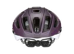 Uvex Quatro CC サイクリング ヘルメット Plum/Wit