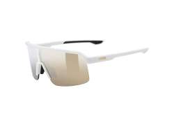 Uvex Ramp Radsportbrille Mirror Gold - Matt Weiß