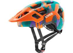 Uvex React Jr Cykelhjälm Papaya Camo - 52-56 cm