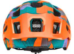 Uvex React Jr Fahrradhelm Papaya Camo - 52-56 cm