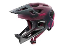 Uvex React jr Fullface 儿童 头盔 哑光 Cranberry - 52-56 厘米