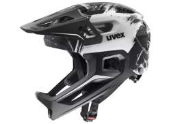 Uvex React jr Fullface Kinder Helm Black/White