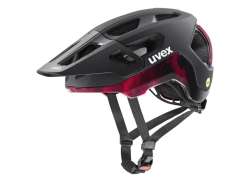 Uvex React Mips Cască De Ciclism Negru/Rubin - 52-56 cm