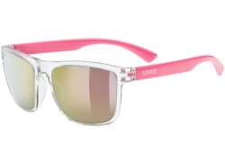 Uvex Rookie Kids Cycling Glasses Mirror Pink - Pink