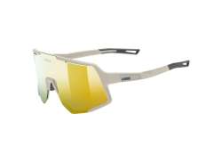 Uvex Sequenze Radsportbrille Mirror Gold - Matt Grau
