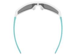 Uvex Skyryse Jr Cycling Glasses Mirror Silver - Mat White/Gr