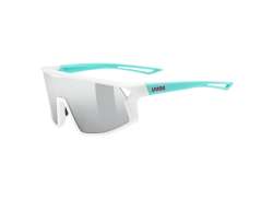 Uvex Skyryse Jr Gafas De Ciclista Mirror Plata - Matt Blanco/Verde