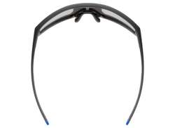 Uvex Skyryse Radsportbrille Mirror Blau - Matt Schwarz