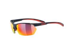 Uvex Sportstyle 114 Okulary Rowerowe - Szary/Mat Czerwony