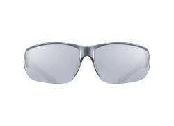 Uvex Sportstyle 204 Sykkelbriller Mirror Sølv - Svart Oransje