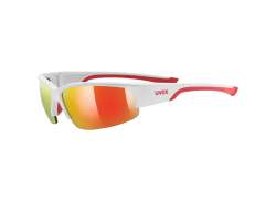 Uvex Sportstyle 215 Cycling Glasses Red - Matt White