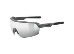 Uvex Sportstyle 227 Cycling Glasses Mirror Silver - Matt Gra