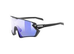 Uvex Sportstyle 231 2.0 Cykelbriller LiteMirror Bl&aring; - Matt Sort