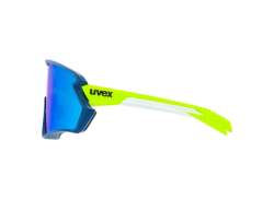 Uvex Sportstyle 231 2.0 Radsportbrille Mirror Blau-Blau/Gelb