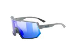 Uvex Sportstyle 235 Cycling Glasses Mirror Blue - Gray