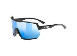Uvex Sportstyle 235 Cycling Glasses Mirror Blue - Matt Black