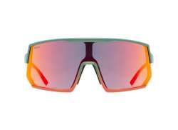 Uvex Sportstyle 235 Cycling Glasses Mirror Red - Moss Green