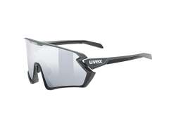 Uvex Sportstyle 235 Cykelglas&auml;gon Mirror Silver - Svart/Gr&aring;