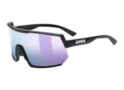 Uvex Sportstyle 235 Fietsbril Mirror Lavendel - Mat Zwart