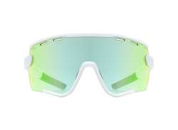 Uvex Sportstyle 236 Cycling Glasses Mirror Green -Matt White
