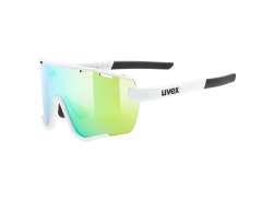 Uvex Sportstyle 236 Lunettes Mirror Vert - Mat Blanc