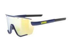 Uvex Sportstyle 236 S 세트 사이클링 안경 Mirror 옐로우 - 매트 블루