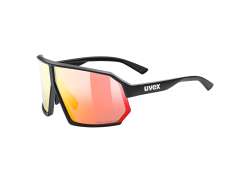 Uvex Sportstyle 237 CV Cycling Glasses Mirror Red - Mat Blac